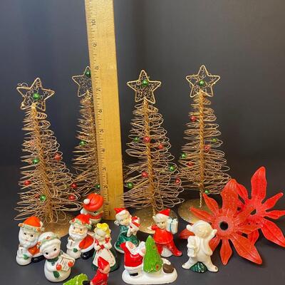 Lot 482: Antique/Vintage Christmas Figurines and More