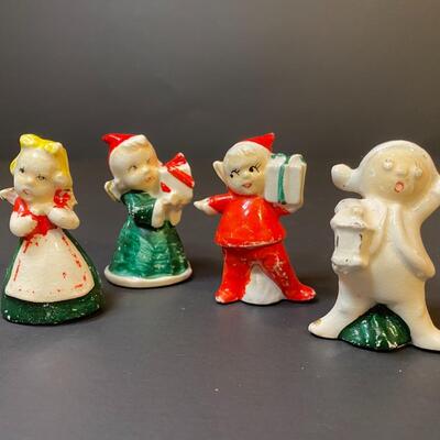 Lot 482: Antique/Vintage Christmas Figurines and More