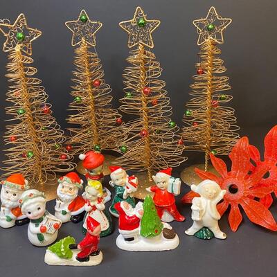 Lot 482: Antique/Vintage Christmas Figurines and More