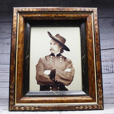 Vintage Framed Print of Major General George Armstrong Custer