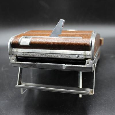 Antique Polaroid Land Model 95 with Leather Stitched Travel Case