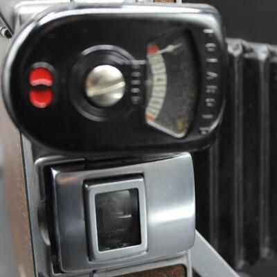 Antique Polaroid Land Model 95 with Leather Stitched Travel Case