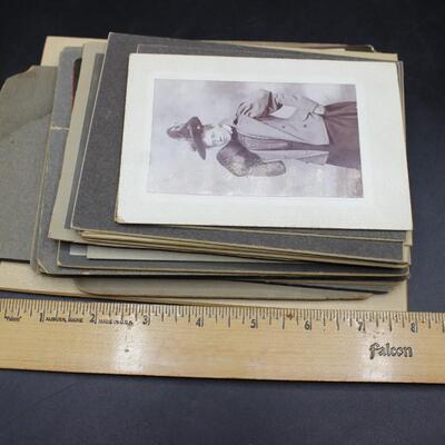 Lot of Various Size Antique 19th Century Wedding, Portrait, Family Matted Photograph Studio Cabinet Cards