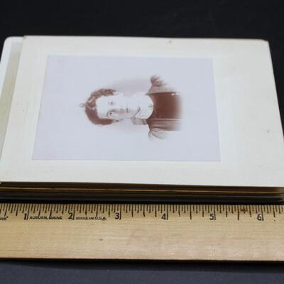 Lot of Antique 19th Century Studio and in Home Matted Photograph Cabinet Cards of Men, Women, Couples & More