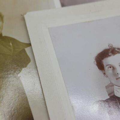 Lot of Antique 19th Century Studio and in Home Matted Photograph Cabinet Cards of Men, Women, Couples & More