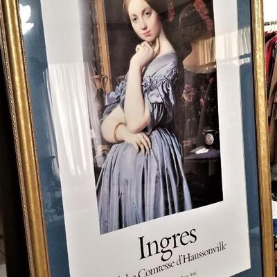 Lot #154  Large Framed Print - "The Comtesse d'Hau Somville"