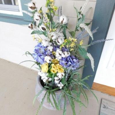 Clay Planter Pot with Outdoor Arrangement Choice 1 of 2