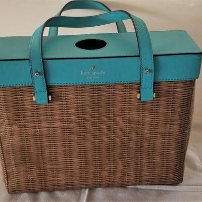 Lot #161  KATE SPADE "Pack a Picnic" basket purse/wine tote