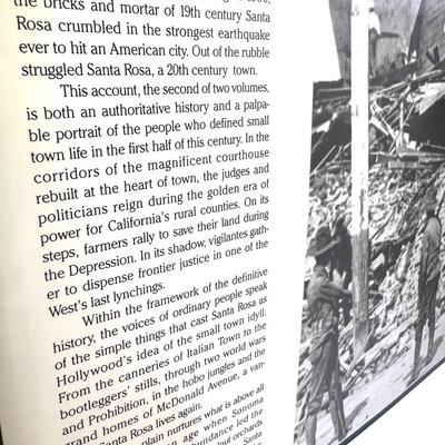 LOT 15 - Santa Rosa History Book Twentieth Century Town - Sonoma County
