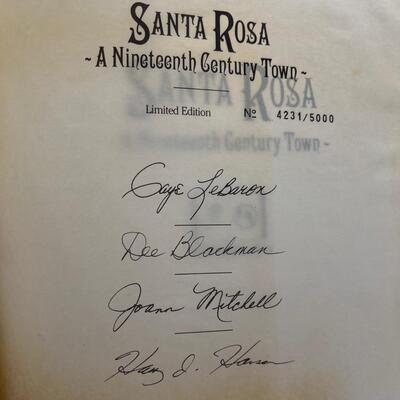 LOT 16 - Santa Rosa History Book - Nineteenth Century Town - Sonoma County