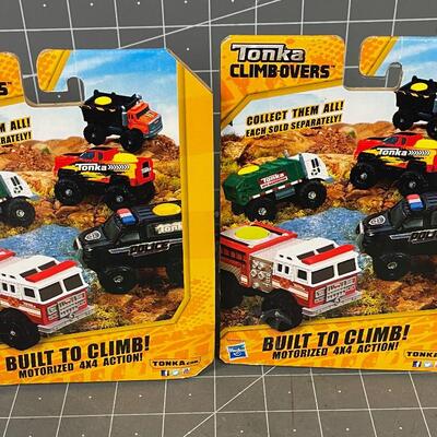 Tonka Climb Overs Rugged Huller and Police Rescue 