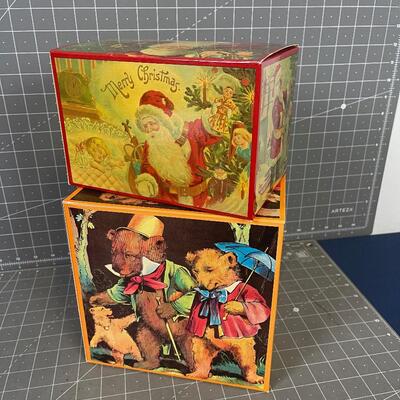 Great Vintage Prints on Boxes / Victorian Era Prints 