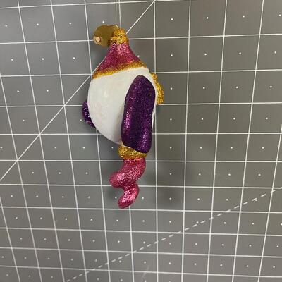 2 Indian Elephant Heads Glittery, Pair "Ganesha"