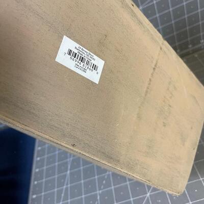 Home Decor' Wood Box and Hand Crank Washing Machine 