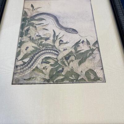 Japanese Woodblock Print 3 Panels 