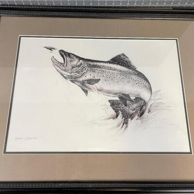 Clark Bronson Print of Trout 