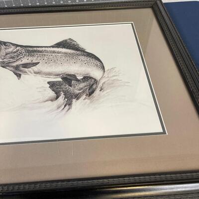 Clark Bronson Print of Trout 