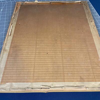 Hawaiian Woman Print in a Bamboo Frame 