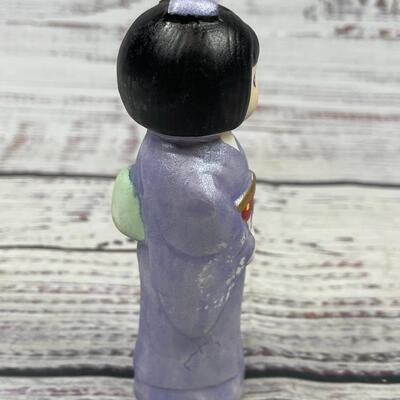 Japanese Asian Little Girl Figurine Wearing a Kimono