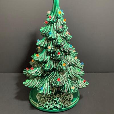 Lot 24: Vintage Ceramic Christmas Tree, Lenox, Hallmark Snow Globe