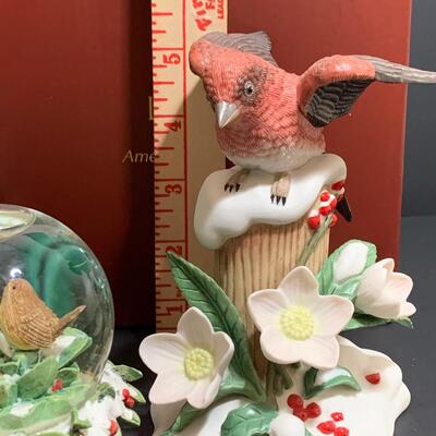 Lot 24: Vintage Ceramic Christmas Tree, Lenox, Hallmark Snow Globe