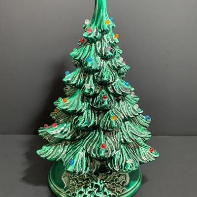 Lot 24: Vintage Ceramic Christmas Tree, Lenox, Hallmark Snow Globe