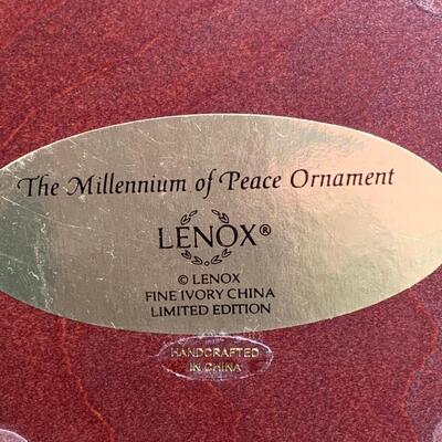 Lot 158: Vintage Lenox Ornaments, Candy Dish and Gold Trimmed Trinket Box