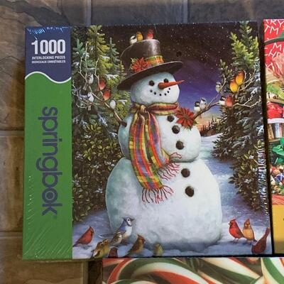 Lot 444: New Springbok Christmas Puzzles (Great Gifts!)