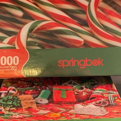 Lot 444: New Springbok Christmas Puzzles (Great Gifts!)