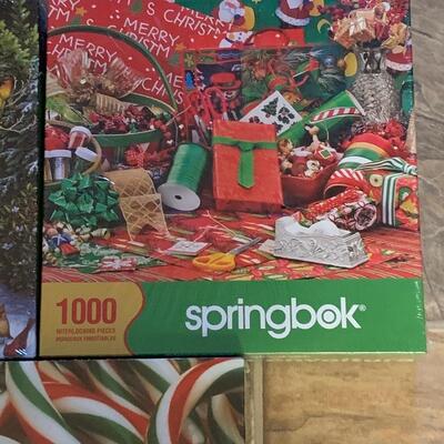 Lot 444: New Springbok Christmas Puzzles (Great Gifts!)