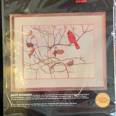 Lot 447: Brand New Dimensions Needle Point Kits (Cardinals & Birds!)