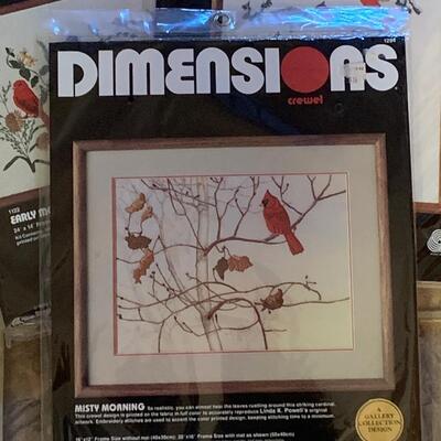 Lot 447: Brand New Dimensions Needle Point Kits (Cardinals & Birds!)