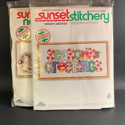 Lot 448: New Sunset Stitchery Beginners Kits (Great Gift!)