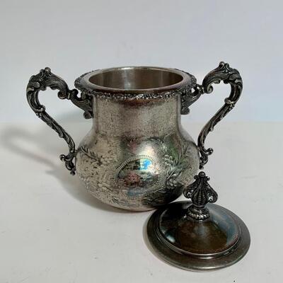 Lot 496: Vintage Ornate Forbes Silver Co. & Barbour Silver Co. Tea Set