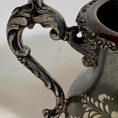 Lot 496: Vintage Ornate Forbes Silver Co. & Barbour Silver Co. Tea Set