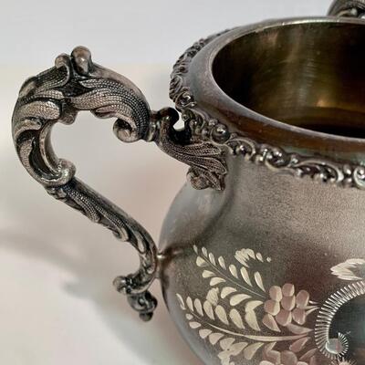 Lot 496: Vintage Ornate Forbes Silver Co. & Barbour Silver Co. Tea Set