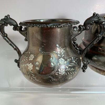 Lot 496: Vintage Ornate Forbes Silver Co. & Barbour Silver Co. Tea Set