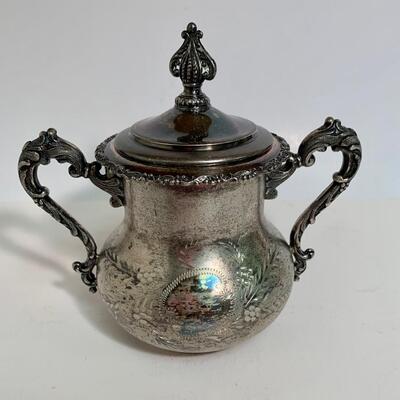 Lot 496: Vintage Ornate Forbes Silver Co. & Barbour Silver Co. Tea Set