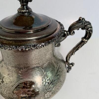 Lot 496: Vintage Ornate Forbes Silver Co. & Barbour Silver Co. Tea Set