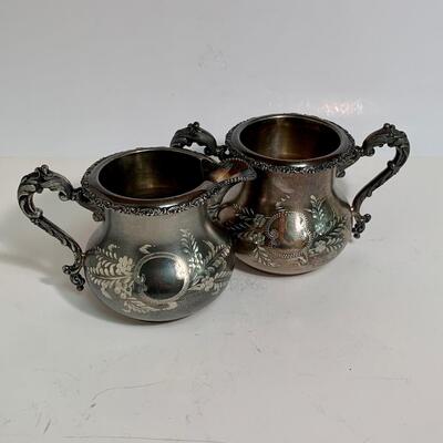 Lot 496: Vintage Ornate Forbes Silver Co. & Barbour Silver Co. Tea Set