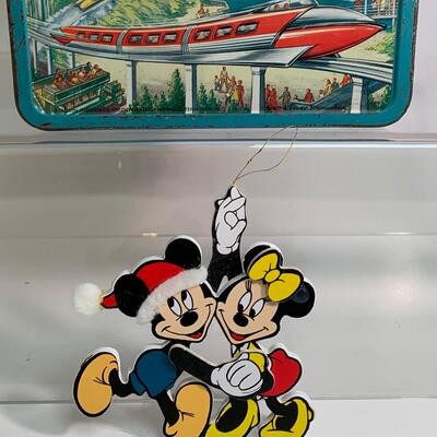 Lot 497: Vintage Disney Lunchbox & Ornaments