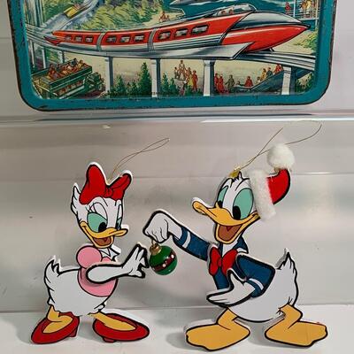 Lot 497: Vintage Disney Lunchbox & Ornaments