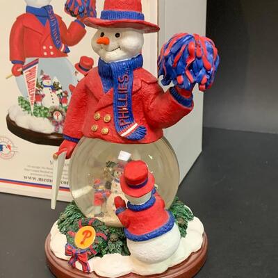 Lot 499: Sports Team Steins, Phillies Snowglobe  & Ornaments