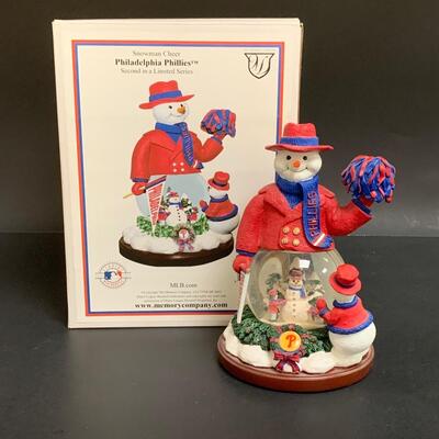 Lot 499: Sports Team Steins, Phillies Snowglobe  & Ornaments