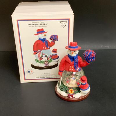 Lot 499: Sports Team Steins, Phillies Snowglobe  & Ornaments