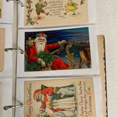 Lot  191: (NEW INFO) Large Collection of Vintage/Antique Christmas Postcards