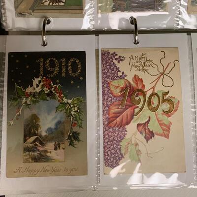 Lot 193: (NEW INFO) Large Collection of Vintage Postcards: Holidays and More
