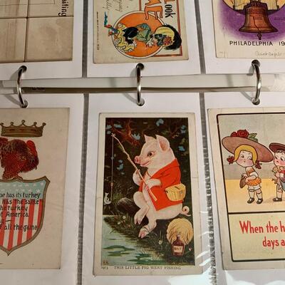 Lot 194: (NEW INFO) Unique Collection of Vintage Postcards!