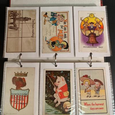 Lot 194: (NEW INFO) Unique Collection of Vintage Postcards!