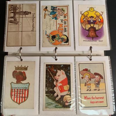 Lot 194: (NEW INFO) Unique Collection of Vintage Postcards!